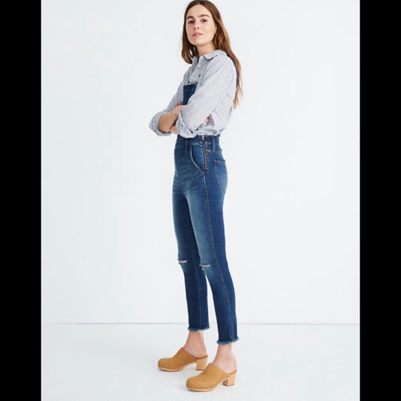 NWT Madewell Skinny Leggings Denim Overalls - Picture 5 of 5
